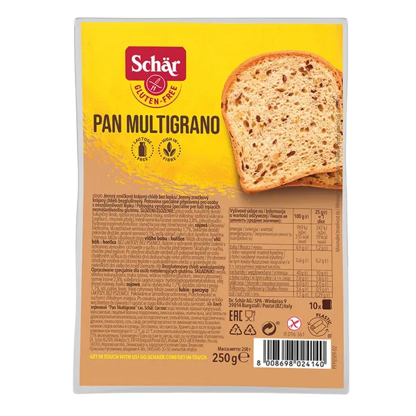 Bezglutēna maize Schar Multigrano sēklu 250g