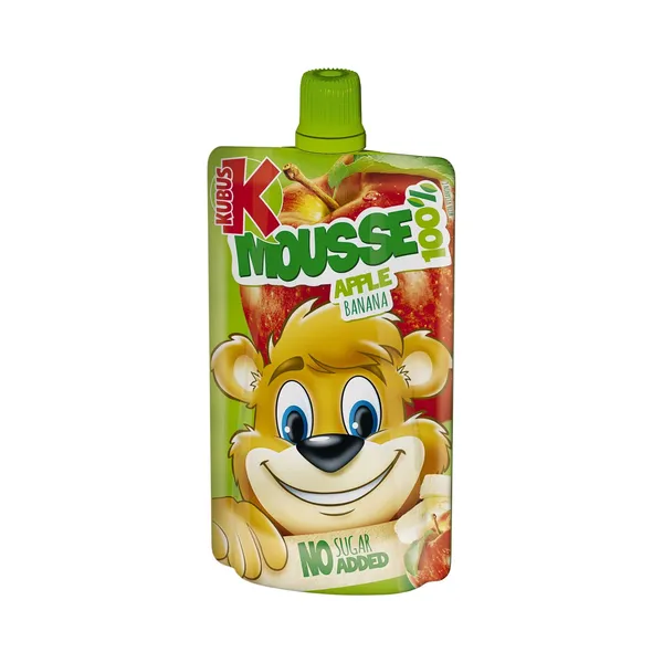 Biezenis Kubuš ābolu, banānu 100% 100g