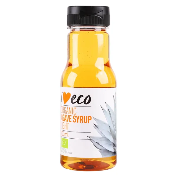 Bio. gaišais agaves sīrups I Love Eco, 250ml