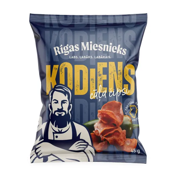 Cāļa gaļas čipsi Rīgas Miesnieks Kodiens 45g