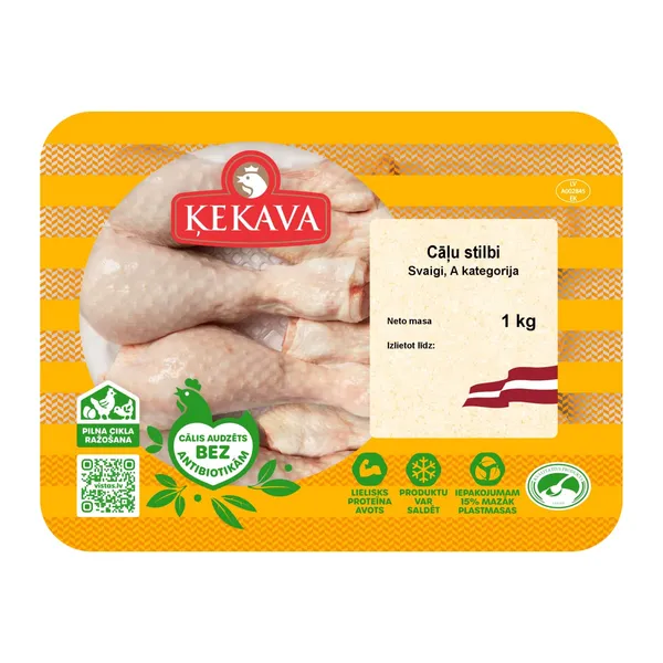 Cāļa stilbi Ķekava A kategorija fasēti kg