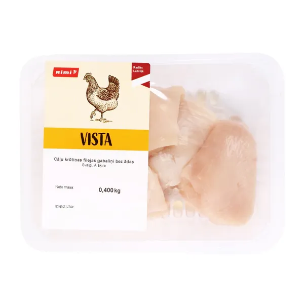 Cāļu krūtiņas filejas gabaliņi Rimi 400g