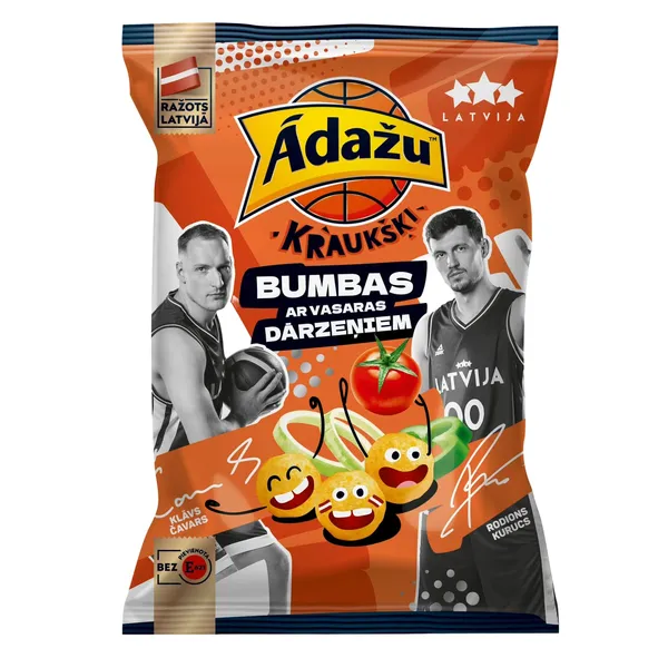 Čipsi Ādažu bumbas ar vasaras dārz.garšu 100g
