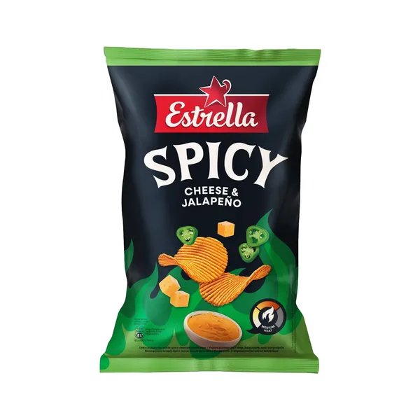 Čipsi siera, Jalapeno pip. Estrella 115g