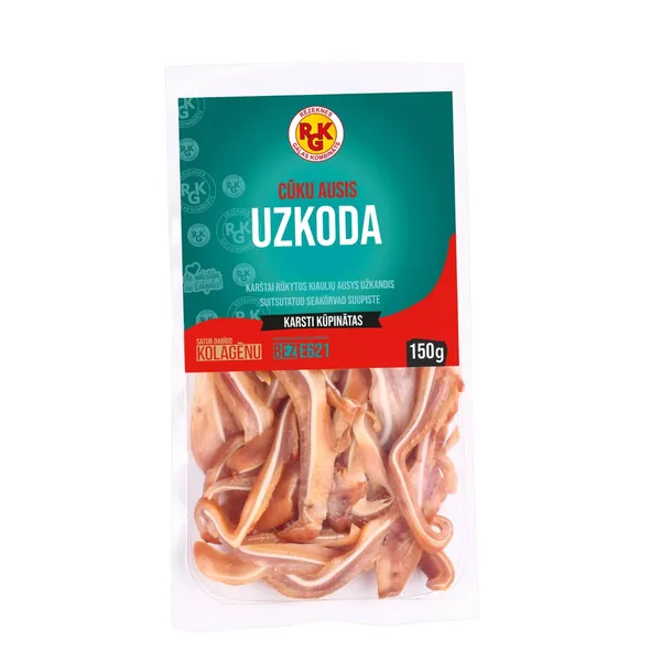 Cūku ausis Rgk karsti kūpinātas 150g