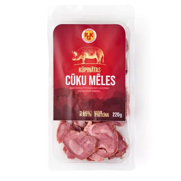 Cūku mēles Rgk kūpinātas, šķēlēs 220g