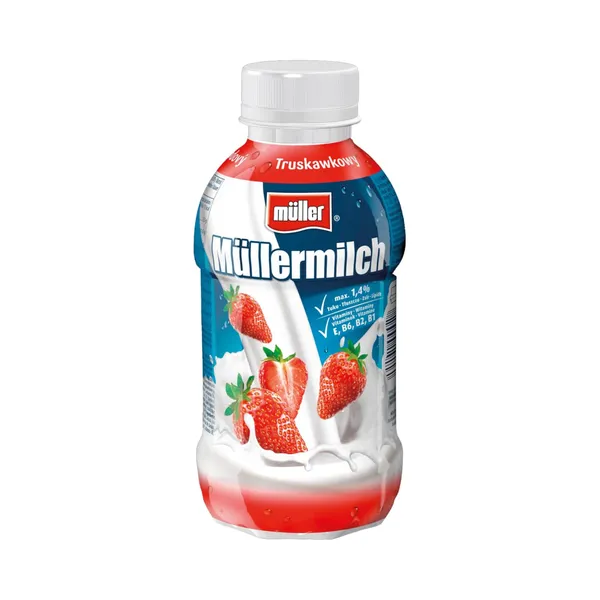 Dzēriens Mullermilch zemeņu 1,4% 400g