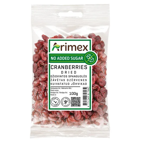 Dzērvenes Arimex žāvētas 100g