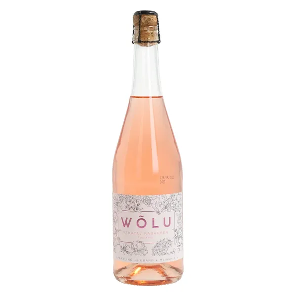 Dzirkstošs augļu vīns Wolu rabarberu 6% 0.75l