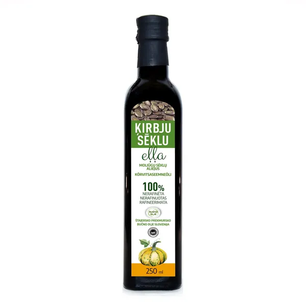 Eļļa Bučno ķirbju sēklu nerafinēta 250ml