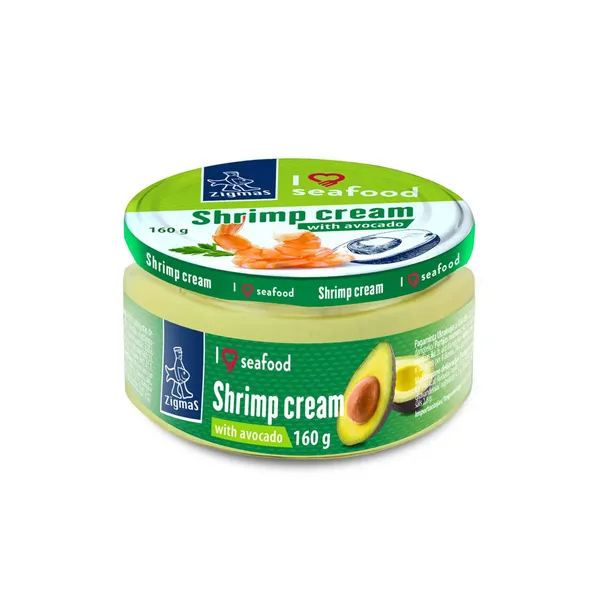 Garneļu smēriņš Zigmas ar avokado 160g
