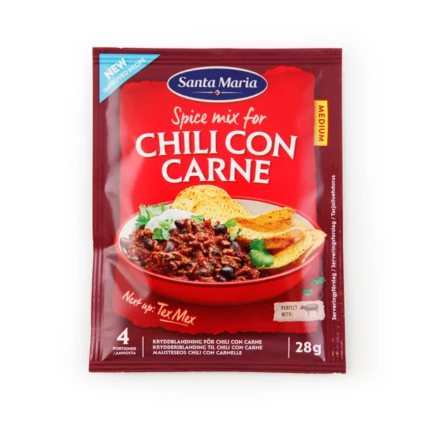Garšv. mais. Santa Maria Chili Con Carne 28g