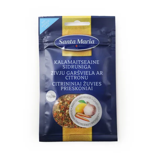 Garšviela Santa Maria zivīm ar citronu 23g