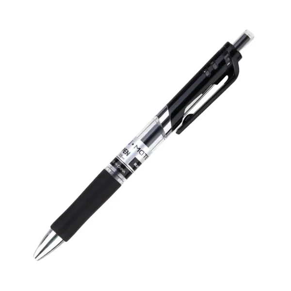 Gēla pildspalva Deli melna 0,5mm