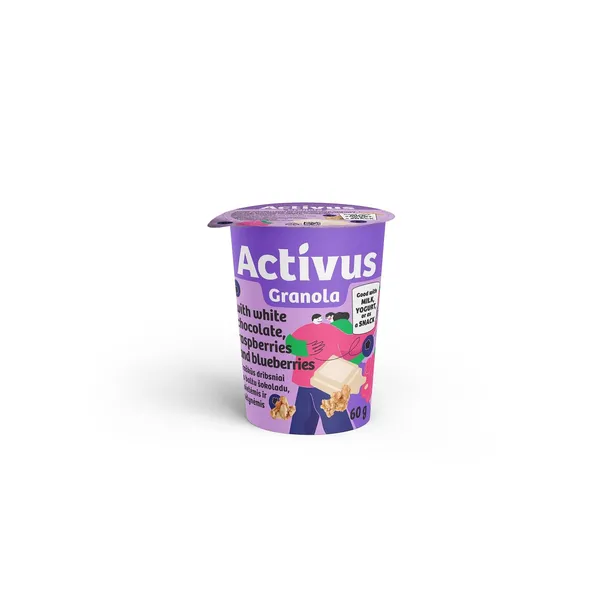 Granola Activus ar šok., aven., mellen. 60g