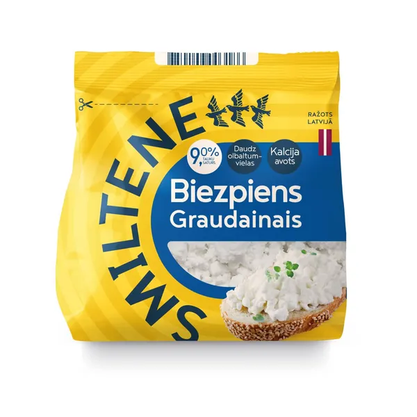 Graudainais biezpiens Smiltene 9% 200g