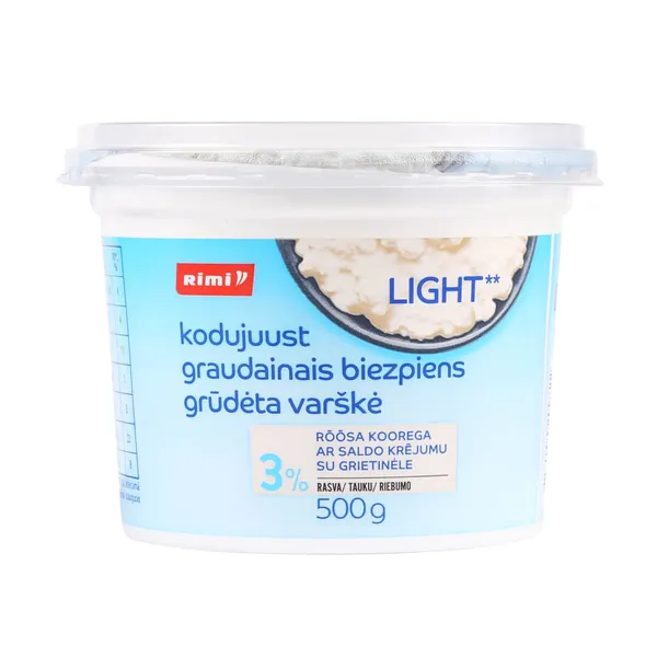 Graud.biezpiens ar saldo krējumu 3% Rimi 500g