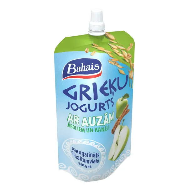 Grieķu jog. Baltais ar auz.,ābol.,kanēl. 180g