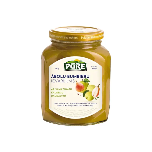 Ievār. Pūre ābolu-bumbieru, mazkaloriju 390g