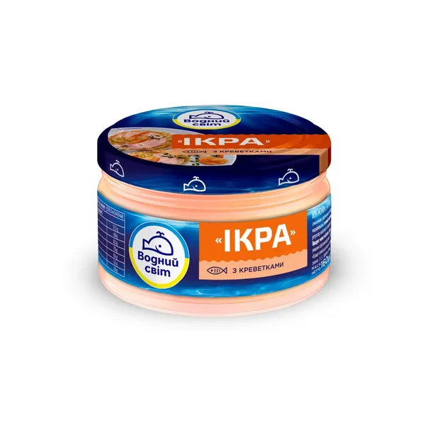 Ikru pasta Vodnij Svit ar garnelēm 160g
