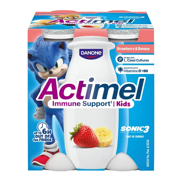 Jog. dzēr. Actimel ar zemeņ.ban. garšu 4x100g
