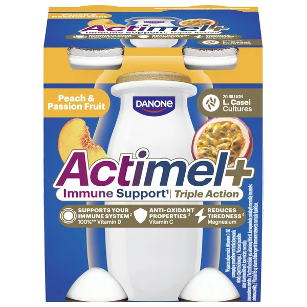 Jog.dzēr. Actimel+ persiku un marakuj. 4x100g