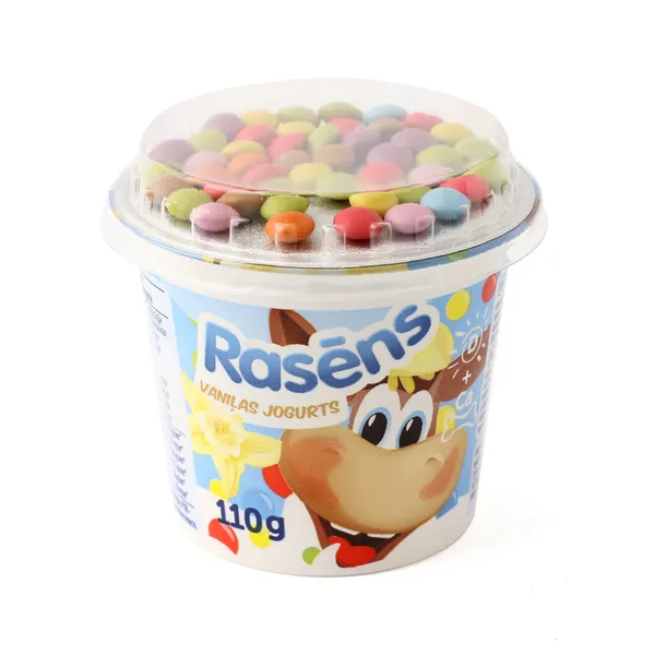Jogurts Rasēns vaniļas ar piena šok. k. 110g