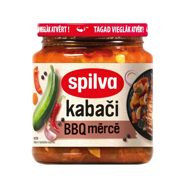 Kabači Spilva BBQ mērcē 540g