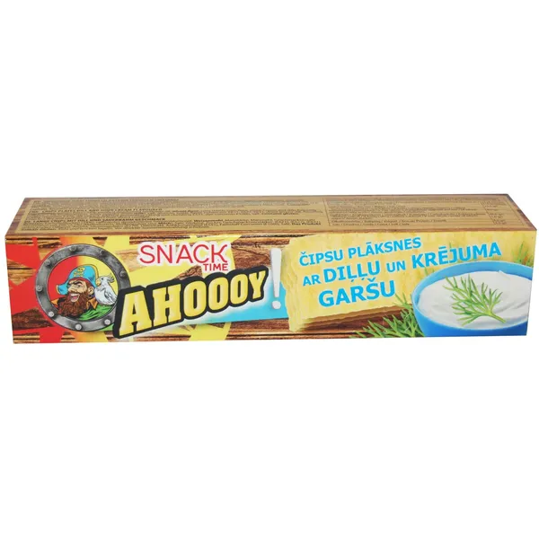 Kartup. čipsi Ahoooy diļļu, skābā krējuma 75g