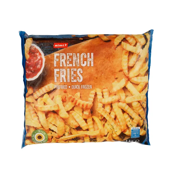 Kartupeļi frī Rimi rievoti saldēti 1kg