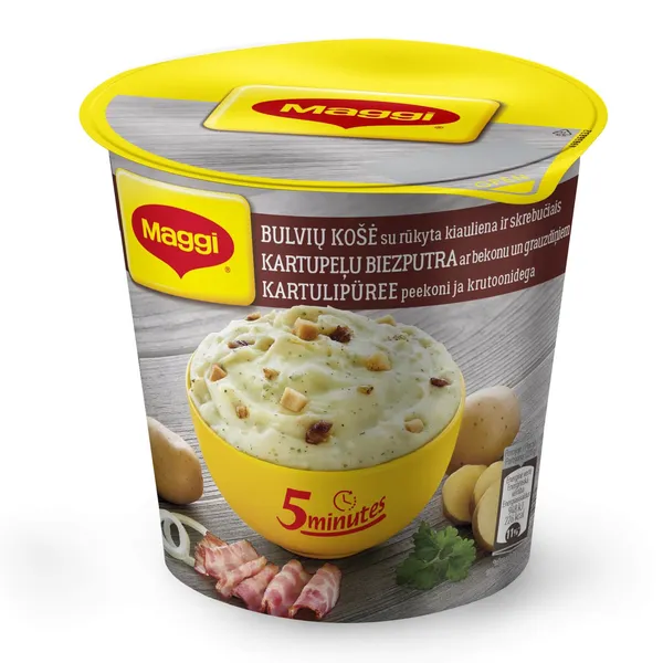 Kartupeļu biezp. Maggi ar bekonu, grauzd. 53g