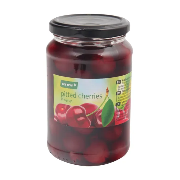 Ķirši Rimi bez kauliņiem sīrupā 340g/185g