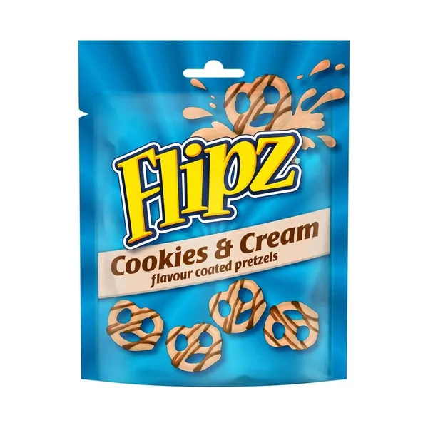 Kliņģerīši Flipz Cookies and Cream 90g