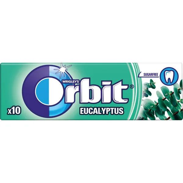 Košļājamā gumija Orbit ar eikalipta garšu 14g