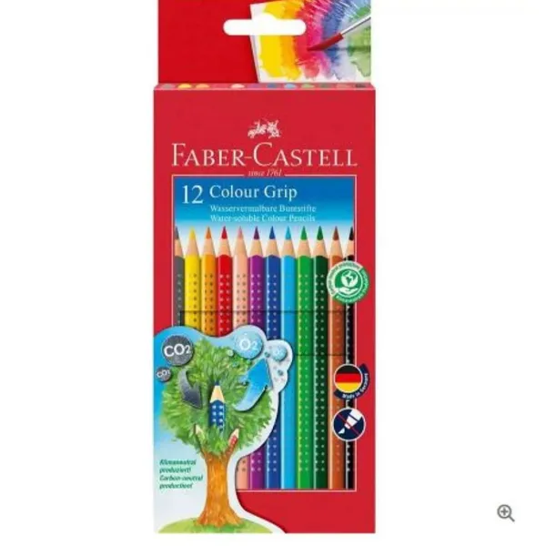 Krāsainie zīmuļi Faber-Castell 12krāsas