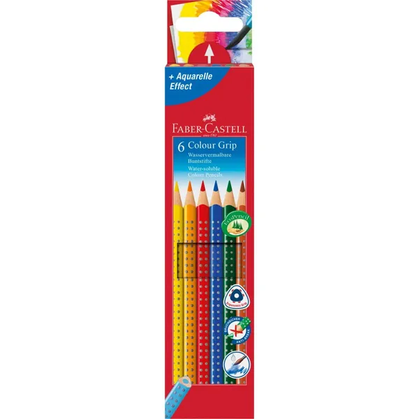 Krāsainie zīmuļi Faber-Castell 6krāsas