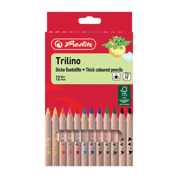 Krāsainie zīmuļi Herlitz 12gab BS25