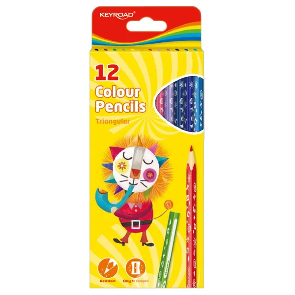 Krāsainie zīmuļi Keyroad 12 krāsas