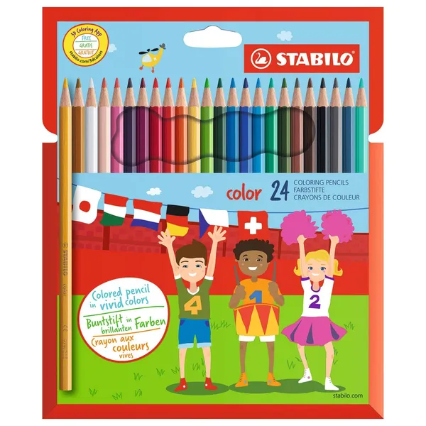 Krāsu zīmuļi Stabilo Color 24 krāsas