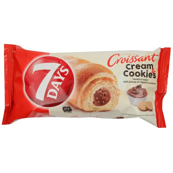 Kruasāns 7Days lazdu riekstu, cep. pild. 60g