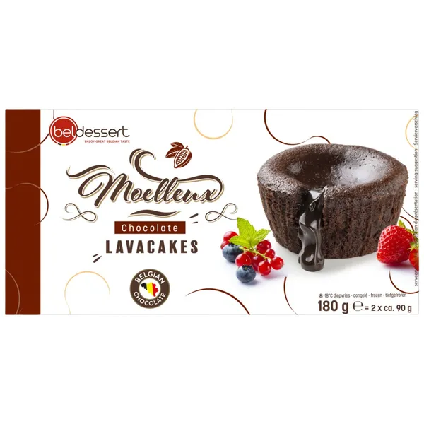 Lavas kūka Beldessert tum.šok.pild. 2x90g