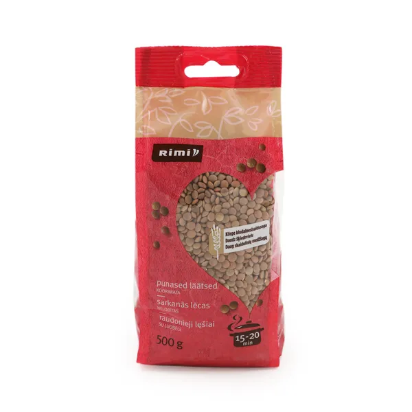 Lēcas Rimi sarkanās, nelobītas 500g