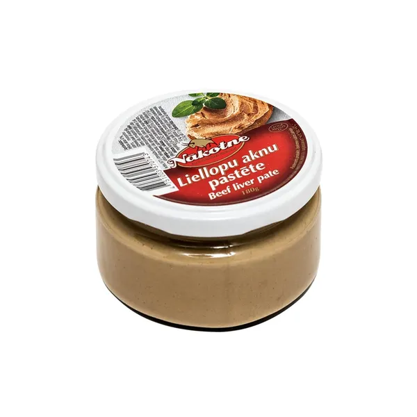 Liellopu aknu pastēte stikla burc. 180g