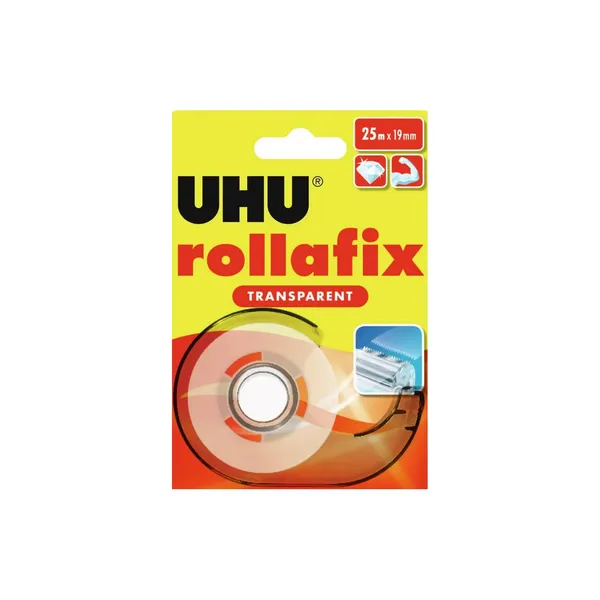 Līmlente UHU 19mmx25m, caurspīdīga