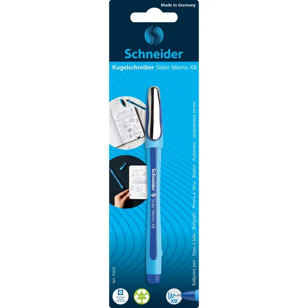Lodīšu pildspalva Schneider zila BS25