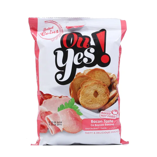 Maizes grauzdiņi O-jā ar bekona garšu 75g