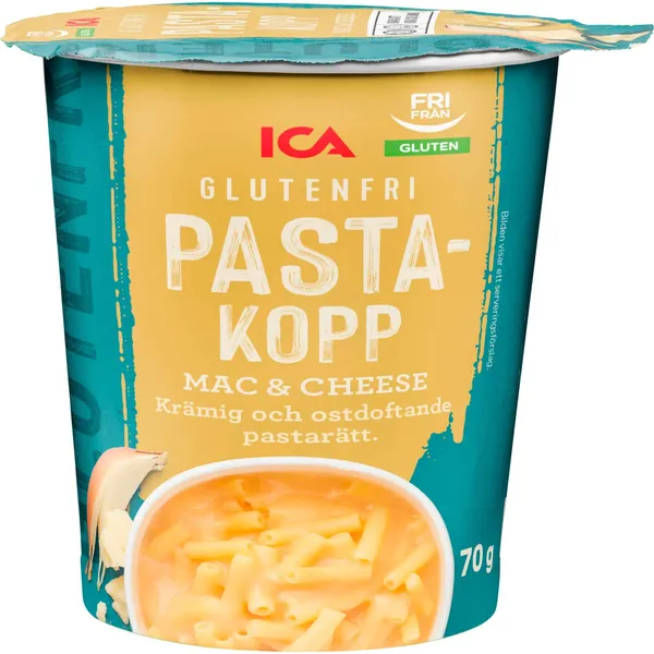Makaroni ICA ar siera mērci bez glutēna 70g