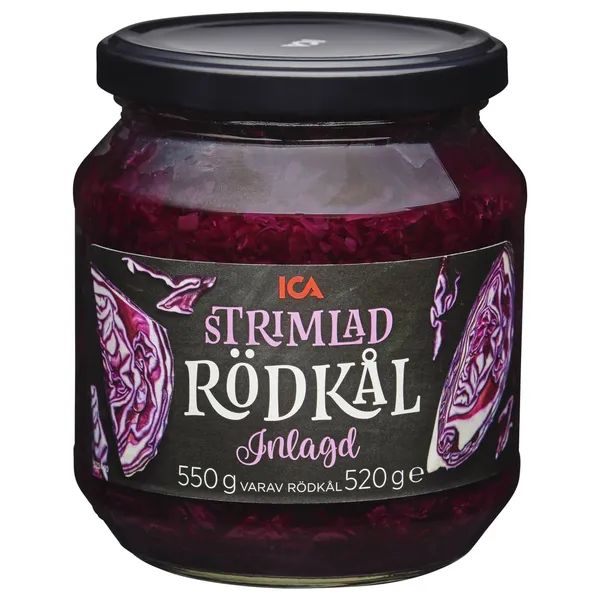 Marinēti sarkanie kāposti ICA šķēl. 550g/520g