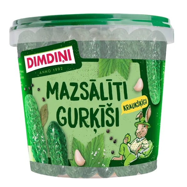 Mazsālīti gurķi 900g