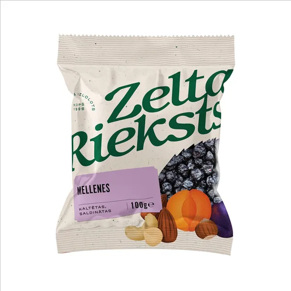 Mellenes Zelta Rieksts kaltētas, saldin. 100g